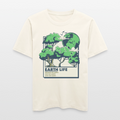 Unisex Organic Relaxed Fit T-Shirt „EARTH LIFE“ | Nachhaltiges T-Shirt mit Frontprint aus Bio-Baumwolle - Naturweiß 