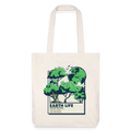 Jutebeutel „EARTH LIFE“ | Umweltfreundlicher Stoffbeutel mit grünem Natur-Design - Naturweiß