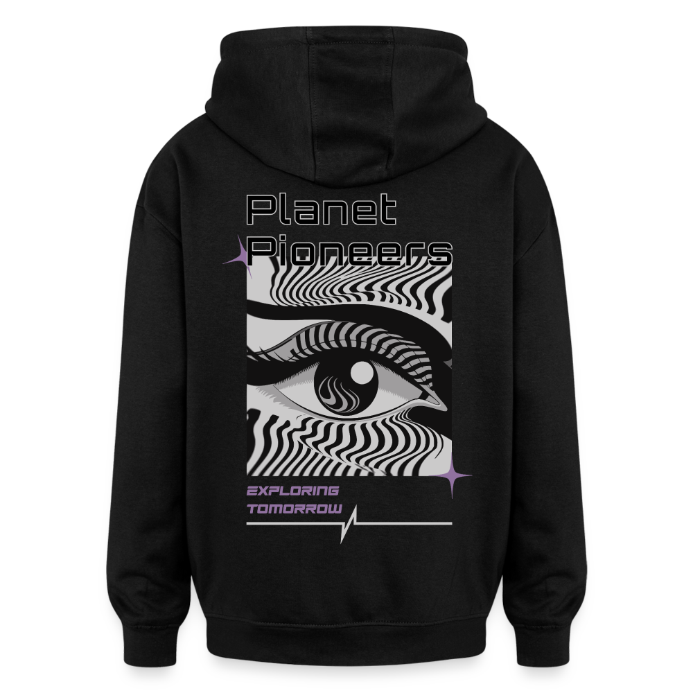 Exploring Tomorrow - Premium Oversized Hoodie - Schwarz