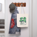 Jutebeutel „EARTH LIFE“ | Umweltfreundlicher Stoffbeutel mit grünem Natur-Design - Naturweiß