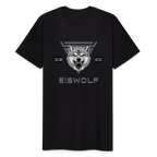 Workwear T-Shirt EISWOLF 2025 – Robustes Herren Shirt mit Wolf-Design & Militär-Ästhetik - Schwarz
