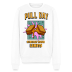 Lustiges Gym Sweatshirt "Pull Day – Stretch Your Limits" | Premium Sweatshirt | Fitness & Gym Streatwear - Weiß