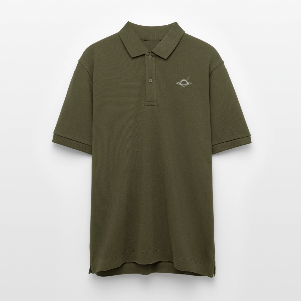 Schwarzes Loch Poloshirt "DECAY" | 100% Bio-Baumwolle im Unisex-Schnitt - Khaki