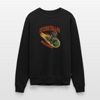 Premium Bio Pullover "3I/ATLAS" – Retro Sci-Fi Alien Sweatshirt (Bio-Baumwolle & Recycelt) - Schwarz