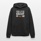 „Down The Rabbit Hole“ Schwarzes Loch | Astronomie Nerd Premium Hoodie - Anthrazit meliert