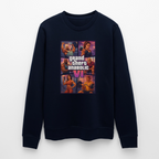 GTA VI Sweatshirt "Grand Theft Anabolic" – Organic Fitness Pullover im Retro Comic Look - Navy