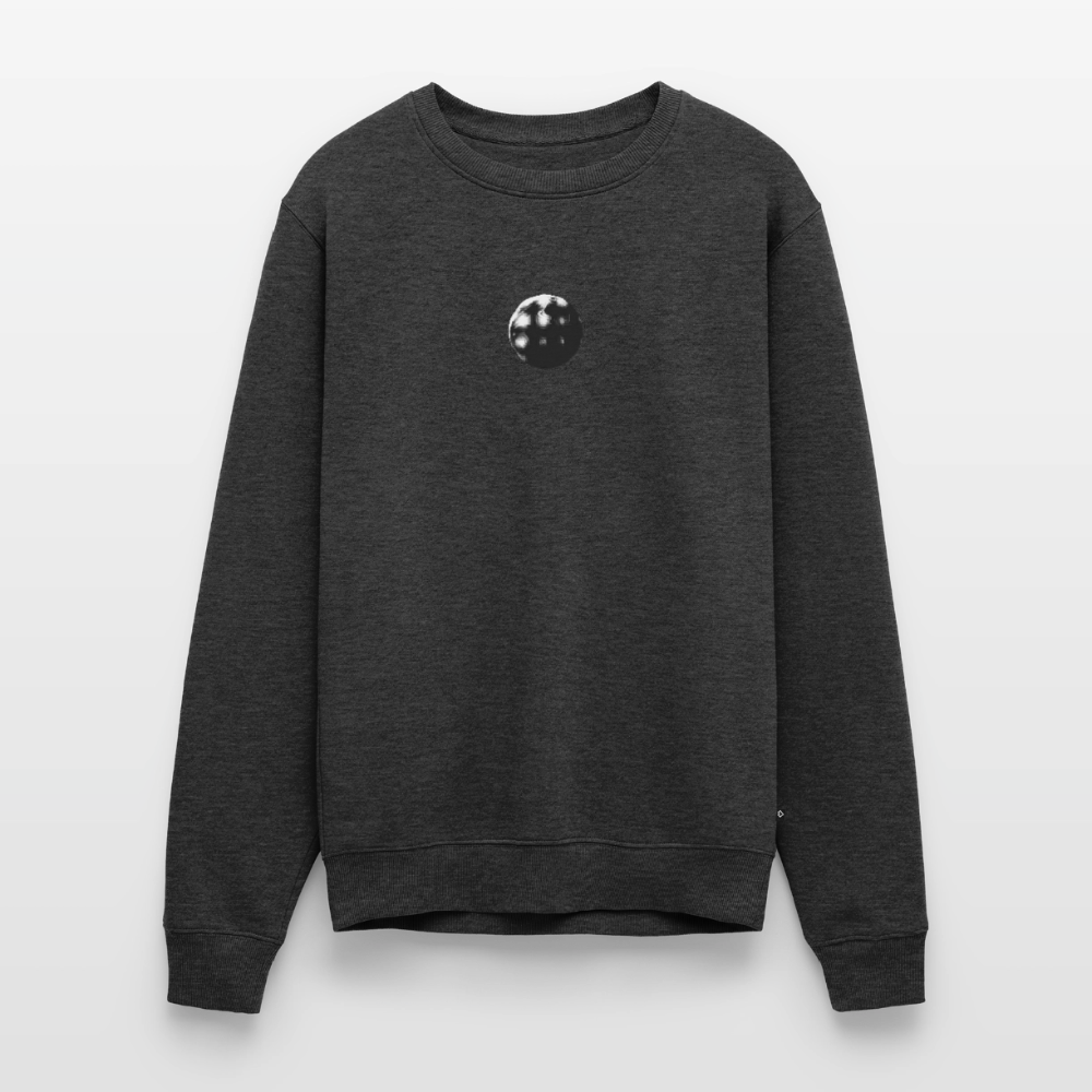 Premium Pullover "Astronomy" – Mond-Print Sweatshirt Unisex - Anthrazit meliert