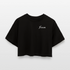 Team XFrame - Premium Oversized Cropped T-Shirt (Black) - Schwarz