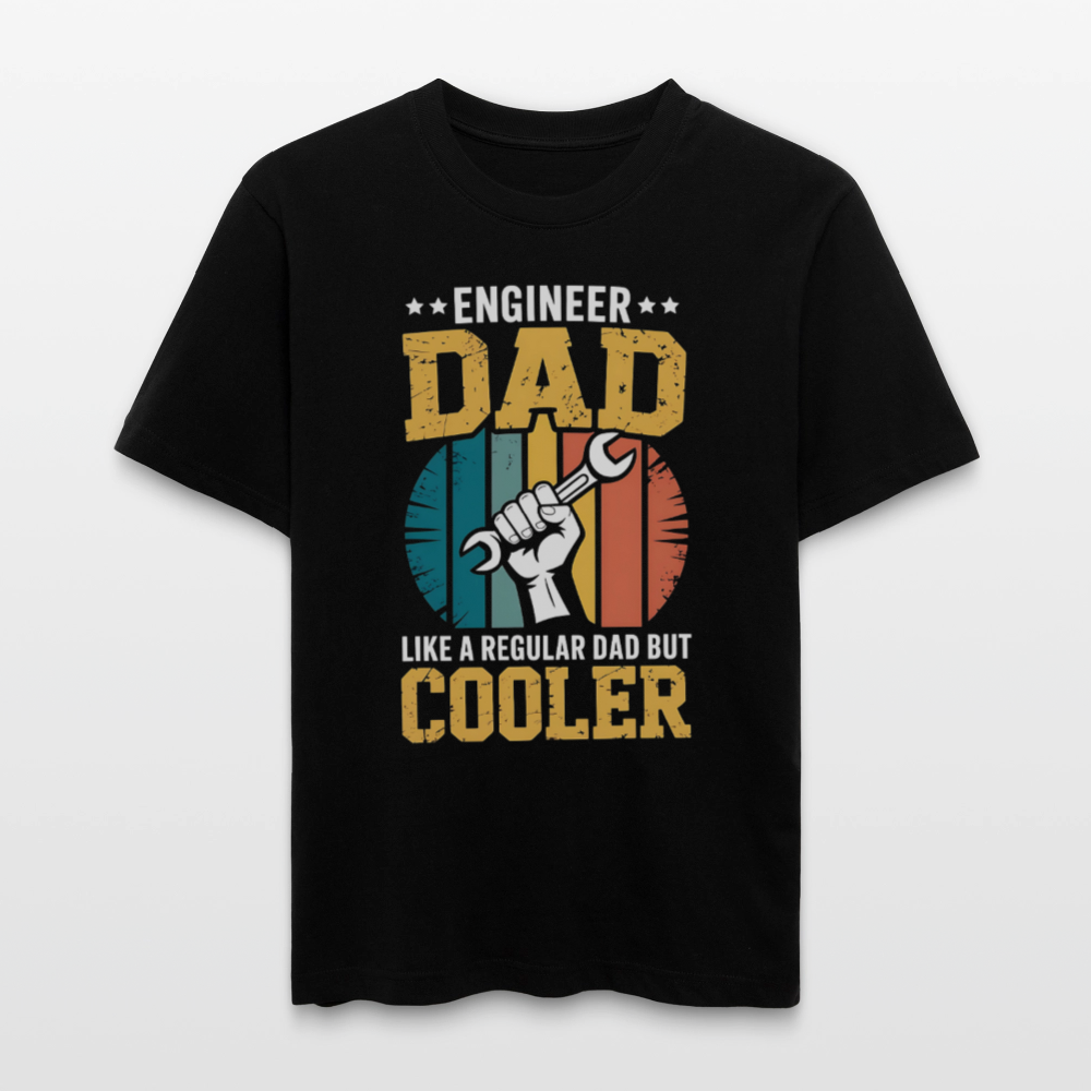 Engineer Dad Relaxed Fit (Unisex) T-Shirt | Wie ein normaler Vater, nur viel cooler - Schwarz