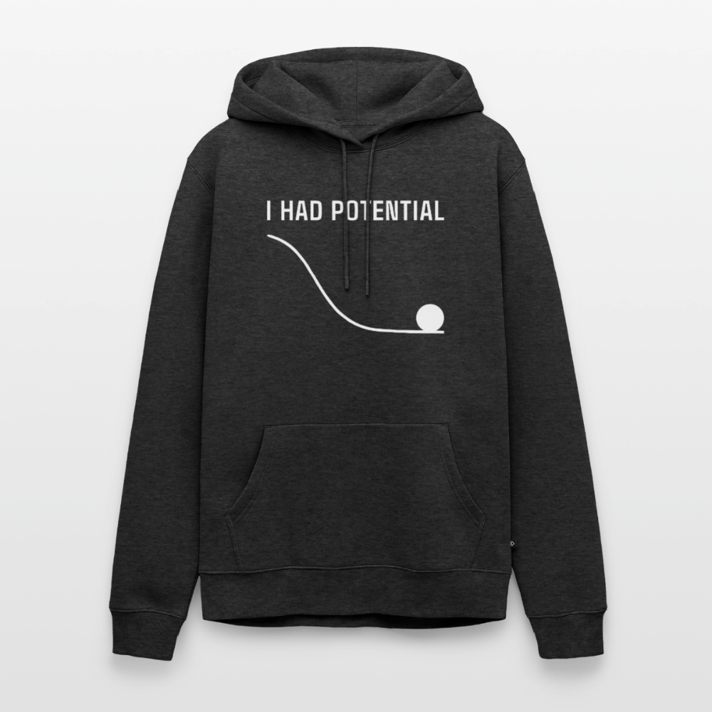 "I Had Potential" Premium Hoodie | Lustiger Physik Nerd Pullover - Anthrazit meliert