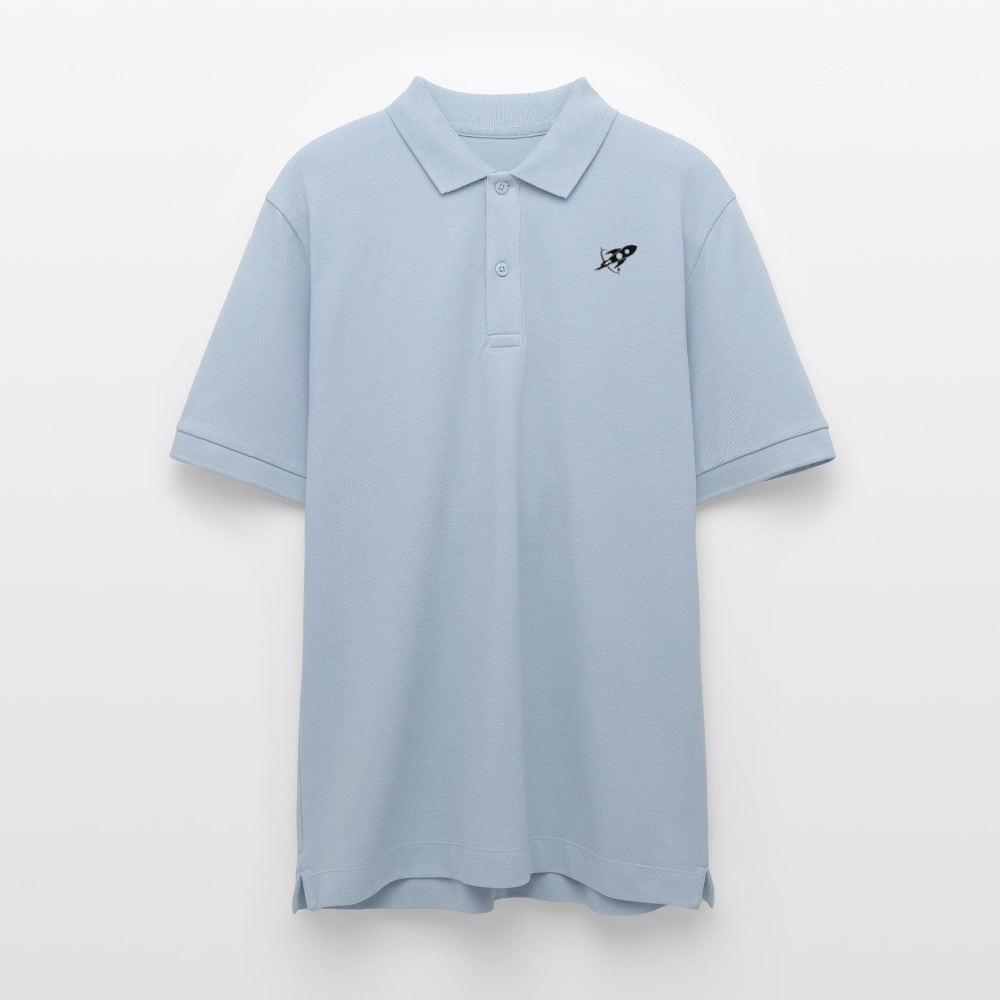 Rocke Woman Luise Raketen-Poloshirt | 100% Bio-Baumwolle im Unisex-Schnitt - sky Blue