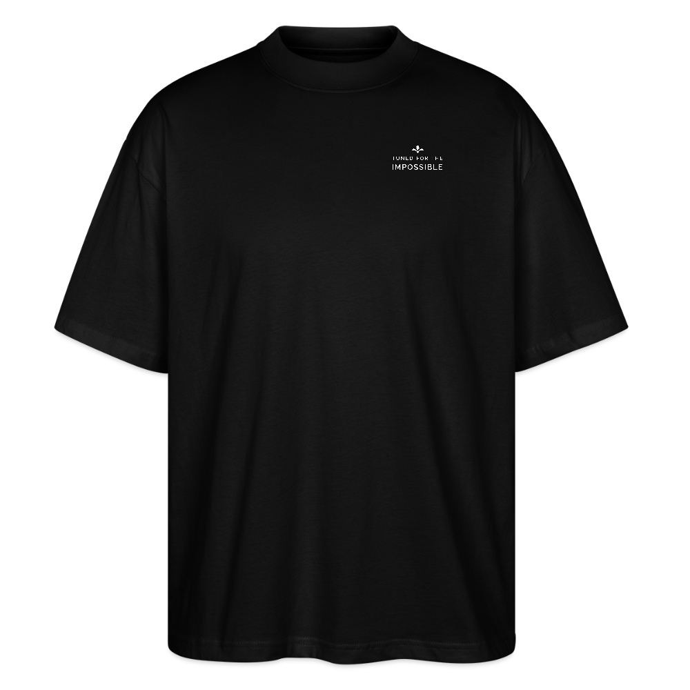 Motivierendes Oversized Shirt | Engineered For Extremes | 100% Bio-Baumwolle - Schwarz