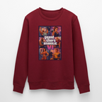 GTA VI Sweatshirt "Grand Theft Anabolic" – Organic Fitness Pullover im Retro Comic Look - Burgunderrot