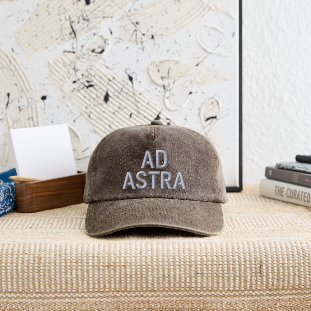 AD ASTRA Vintage Cap – Premium Relaxed Fit mit Stickdesign - Vintage Braun