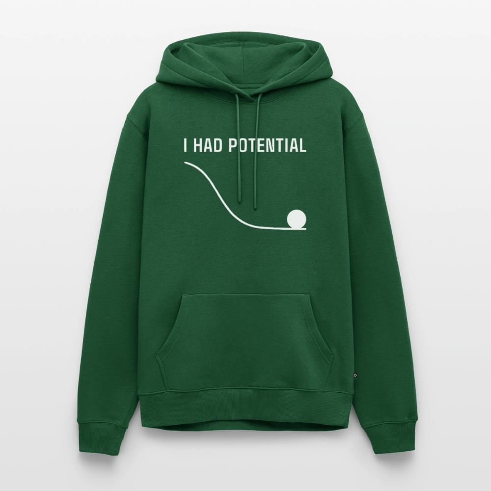 "I Had Potential" Premium Hoodie | Lustiger Physik Nerd Pullover - Flaschengrün