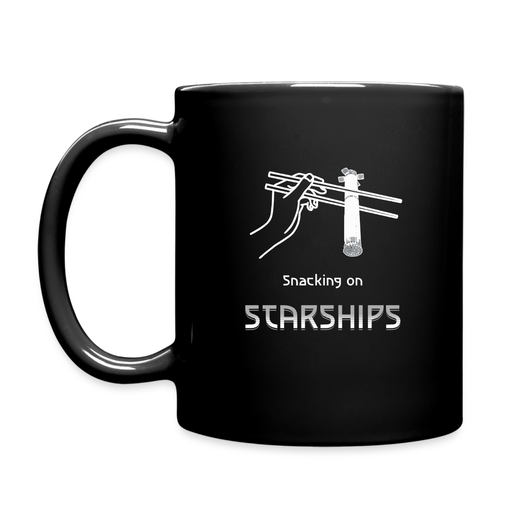 Snacking on Starships - Tasse - Schwarz