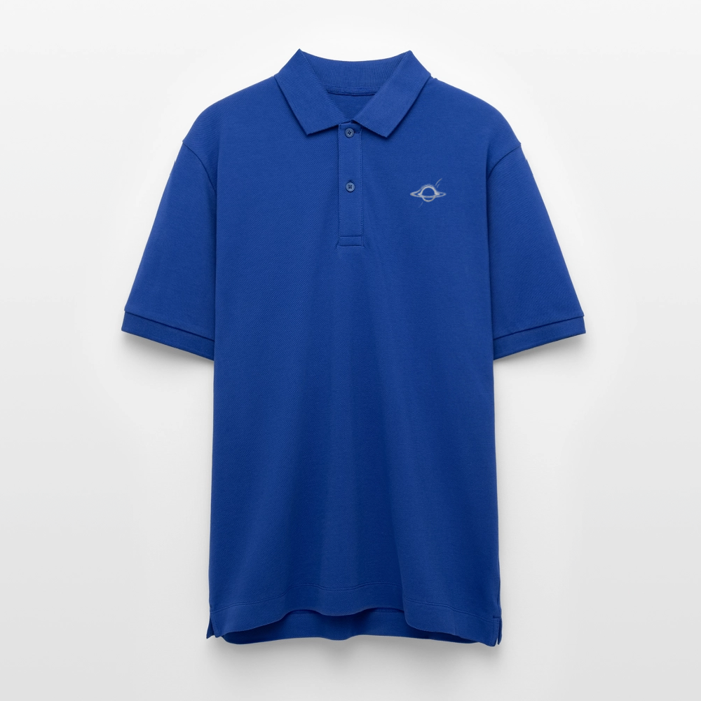 Schwarzes Loch Poloshirt "DECAY" | 100% Bio-Baumwolle im Unisex-Schnitt - Dunkelblau