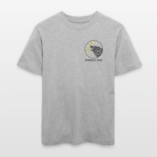 Eiswolf 2025 - Relaxed Fit Unisex Bio-T-Shirt - Grau meliert