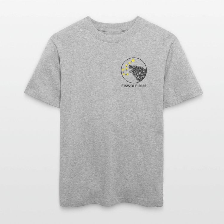 Eiswolf 2025 - Relaxed Fit Unisex Bio-T-Shirt - Grau meliert