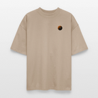 Into the Space | Premium Astronauten T-Shirt im Retro-Futurismus Look | Organic & 100% Bio-Baumwolle - Steingrau