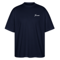Premium Oversized Shirt | Team XFrame | Stylisches Unisex Shirt für Bodybuilding, Fitness & Training (Dunkler Stoff) - Navy