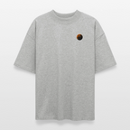 Into the Space | Premium Astronauten T-Shirt im Retro-Futurismus Look | Organic & 100% Bio-Baumwolle - Grau meliert