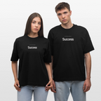 Oversized T-Shirt Unisex Bio-Baumwolle - Shirt mit inspirierendem Zitat | Premium Organic Streetwear | Person of Value - Schwarz