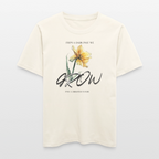 Relaxed Fit Bio T-Shirt mit „Grow“-Design | Unisex & nachhaltig bedruckt - Naturweiß 