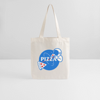 NASA Pizza Fusion Jutebeutel | Bio Stofftasche mit Astronaut-Pizza-Design - Naturweiß