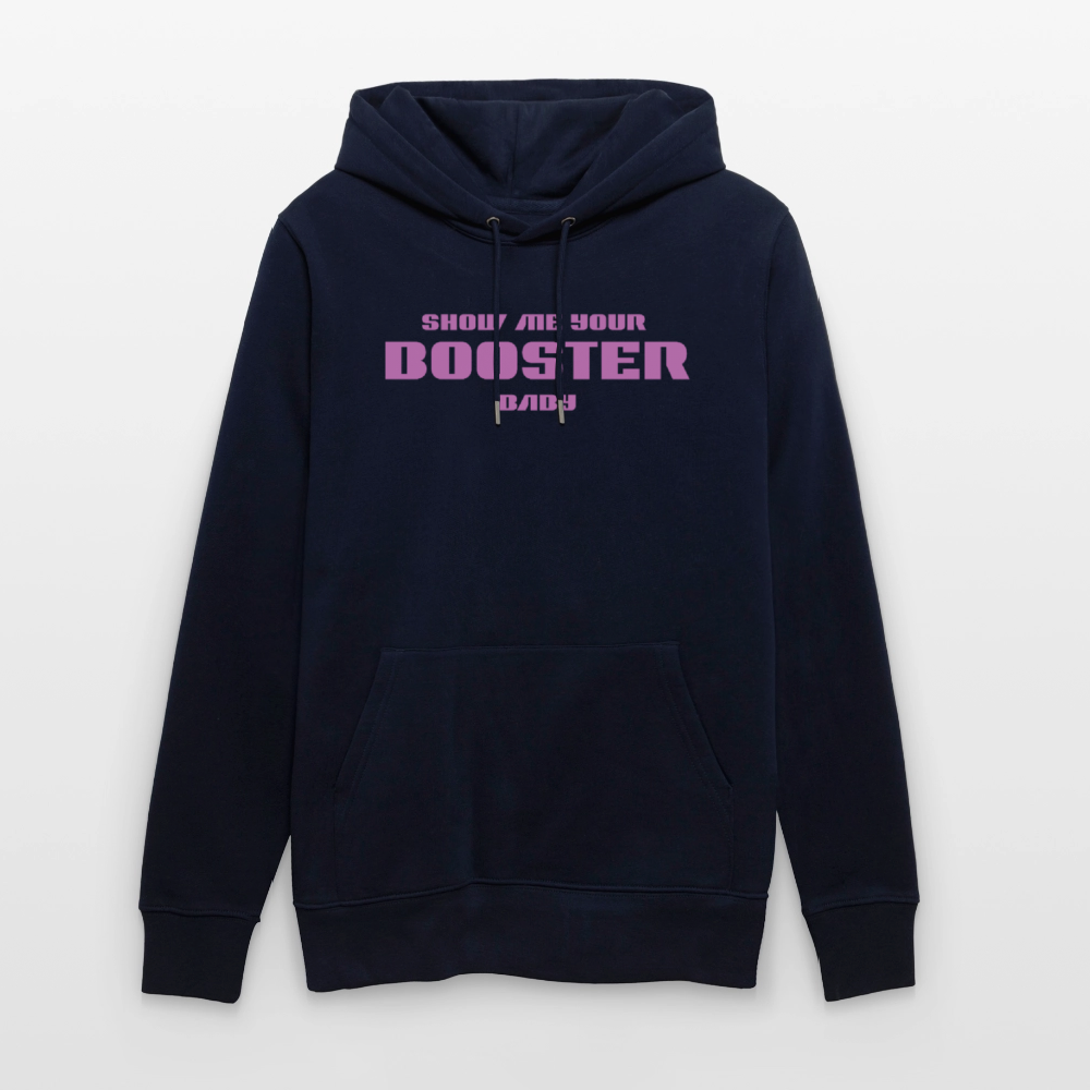 Unisex Hoodie Bio – "Show Me Your Booster Baby" | Astronauten-Vibes & Space-Look - Navy
