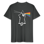Raccoon Prism T-Shirt – Bio Unisex Shirt mit Regenbogen-Design - Anthrazit