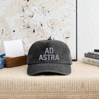 AD ASTRA Vintage Cap – Premium Relaxed Fit mit Stickdesign - Vintage Schwarz