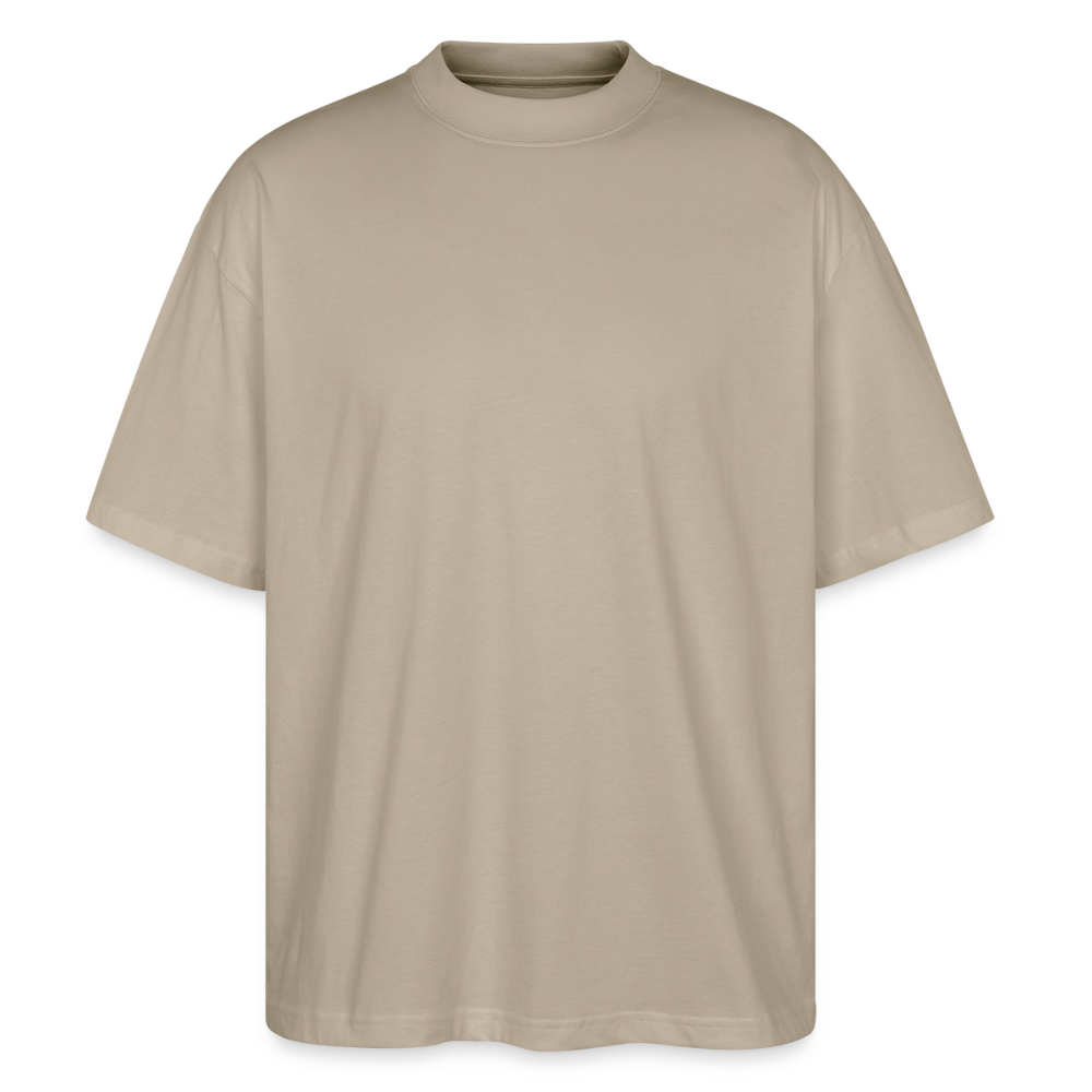 Premium Oversized Bio-Baumwoll Shirt mit Meeresschildkröte | Nachhaltiges Unisex Organic T- Shirt | Respect The Locals - Steingrau