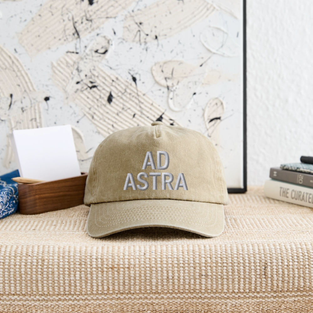 AD ASTRA Vintage Cap – Premium Relaxed Fit mit Stickdesign - Vintage Beige