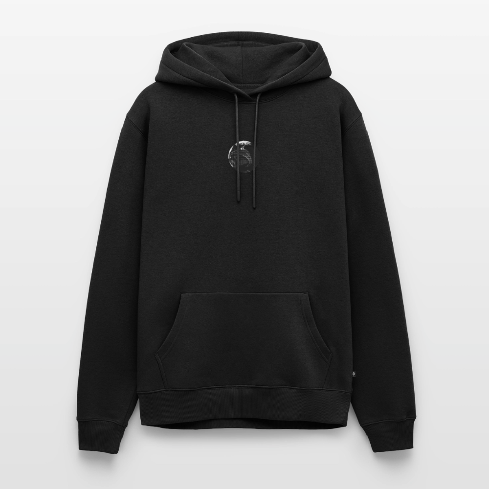 Premium Hoodie "Astronomy" – Mond-Print Unisex Hoodie - Schwarz