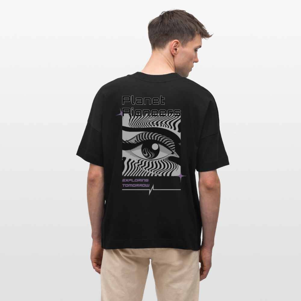 Exploring Tomorrow - Oversized Bio-T-Shirt (Dark) - Schwarz