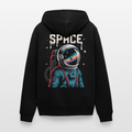 SPACE Astronaut Kapuzenjacke – Retro Galaxy Design auf Premium Hoodie für Männer - Schwarz