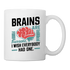 Brains Are Awesome Tasse – Lustiges Gehirn-Design für Nerds - Weiß