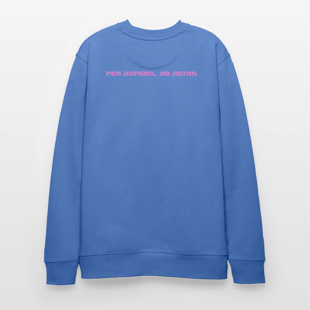 Bio Sweatshirt Unisex – Retro Comic „Show Me Your Booster Baby“ | SpaceX Starship Sweatshirt - Blau