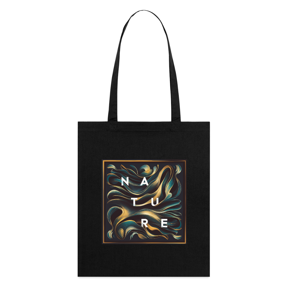 Nachhaltiger Bio-Jutebeutel mit einzigartigem Nature-Design | Mad by Nature - Schwarz