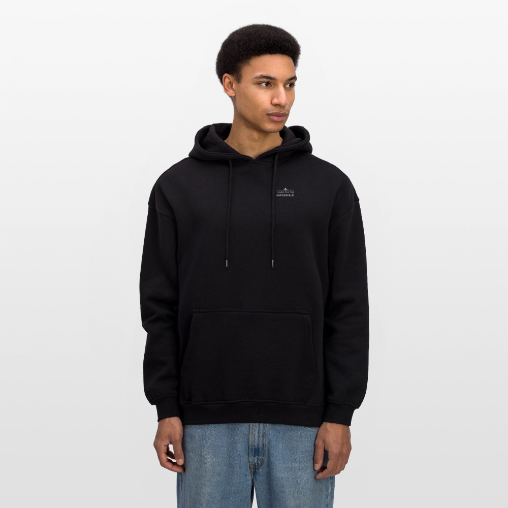 Motivierender Oversized Unisex Hoodie in Premium Qualität | Engineered For Extremes - Schwarz