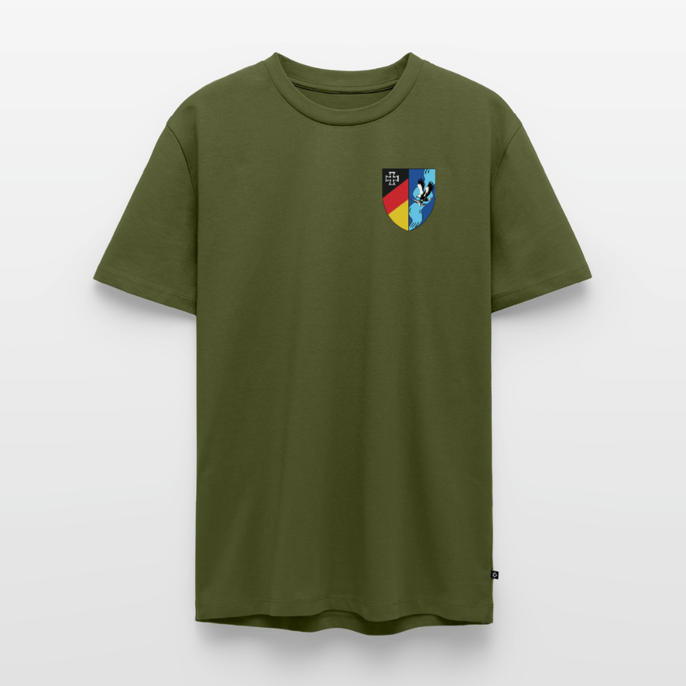 Teutoburger Durchschlageübung 2026 | Premium Shirt Militärgrün | Buntes Wappen - Khaki