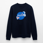 NASA Pizza Fusion Sweatshirt | Unisex Bio-Pullover mit Astronaut & Pizza Slice - Navy