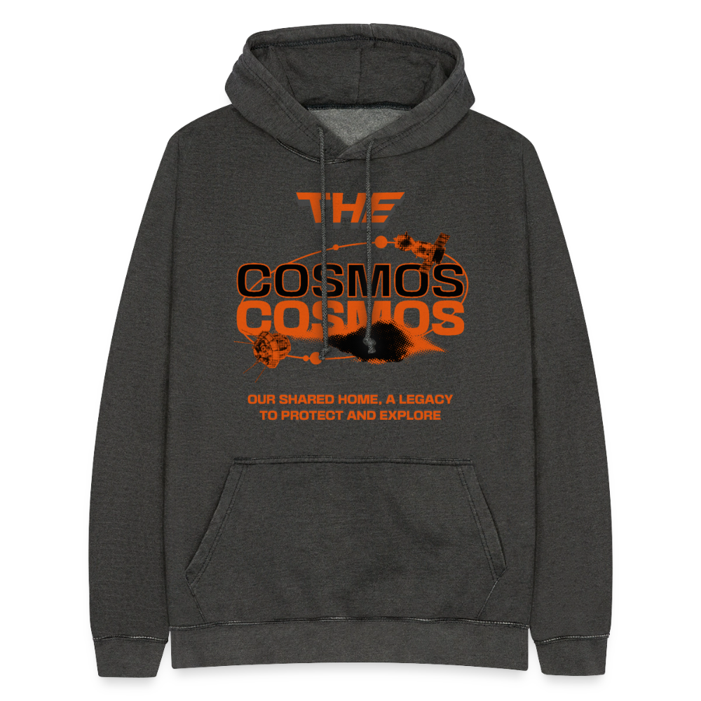 THE COSMOS | Sustainable Premium Vintage Space Hoodie Unisex - Vintage Schwarz