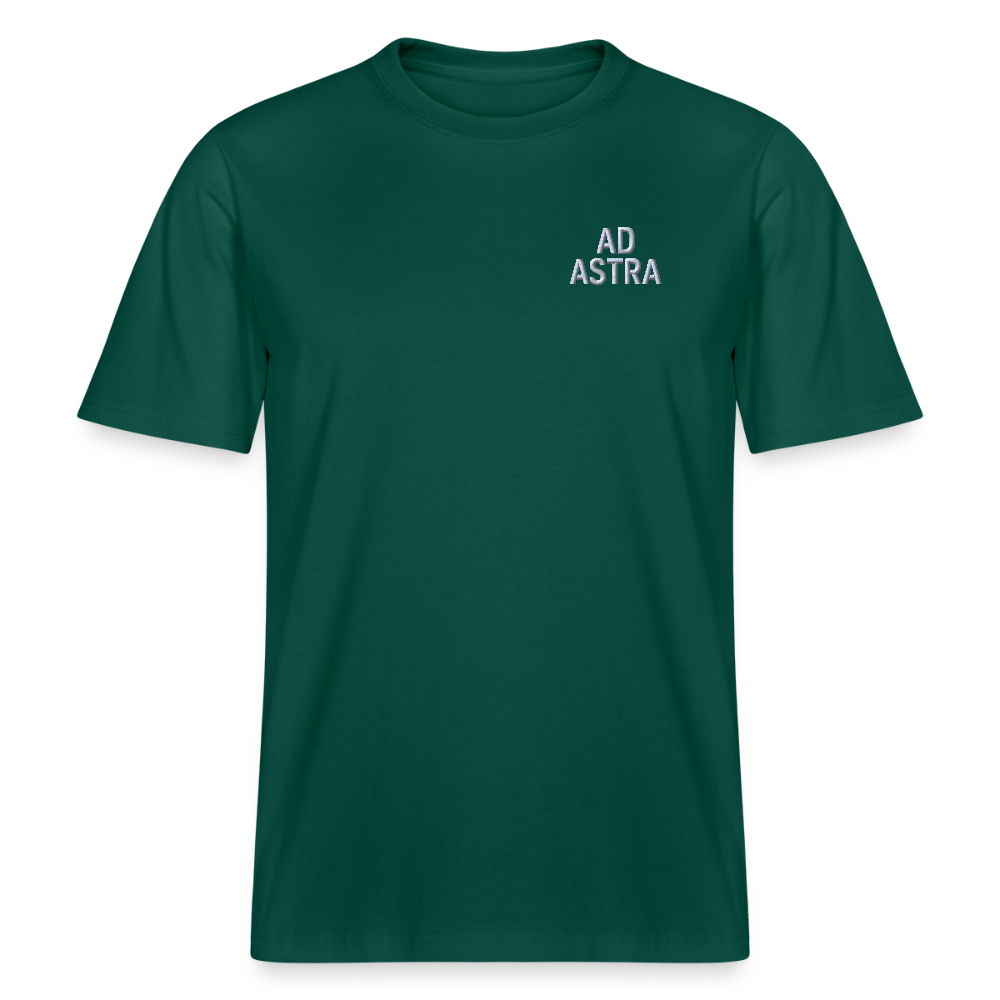 AD ASTRA Bestickung auf Organic Unisex Relaxed Fit Shirt | Nachhaltiges Space-Design mit 100% Bio-Baumwolle - Forest