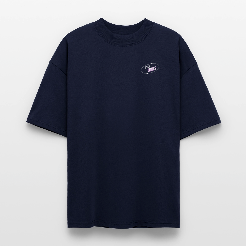 NO LIMITS Oversized Shirt | Astronaut Design für Space-Fans - Navy