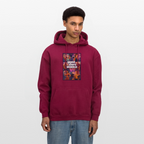 GTA VI Hoodie "Grand Theft Anabolic" – Premium Fitness Oversized Hoodie im Retro Comic Style - Burgunderrot