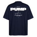 Premium Organic Oversized Gym Shirt | Keep Your Pump Alive - Navy