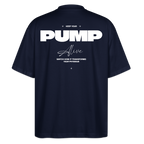 Premium Organic Oversized Gym Shirt | Keep Your Pump Alive - Navy