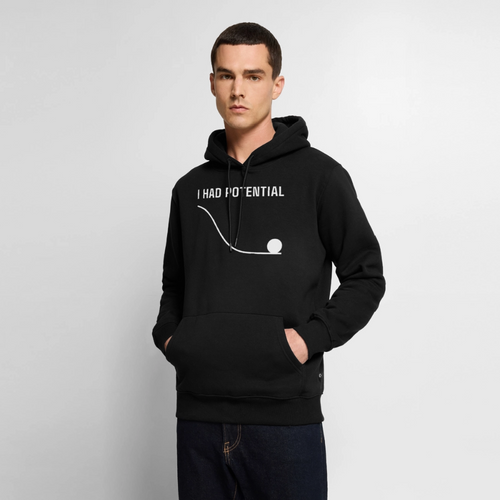 "I Had Potential" Premium Hoodie | Lustiger Physik Nerd Pullover - Schwarz